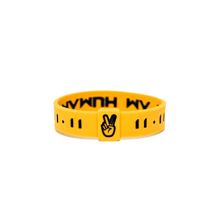 KAI &quot;I AM HUMAN&quot; Legacy Wristband | Hybrid Yellow