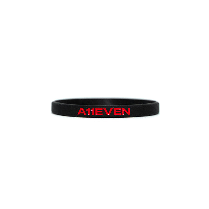 KAI "A11EVEN" Skinnies Wristband | Black & Red