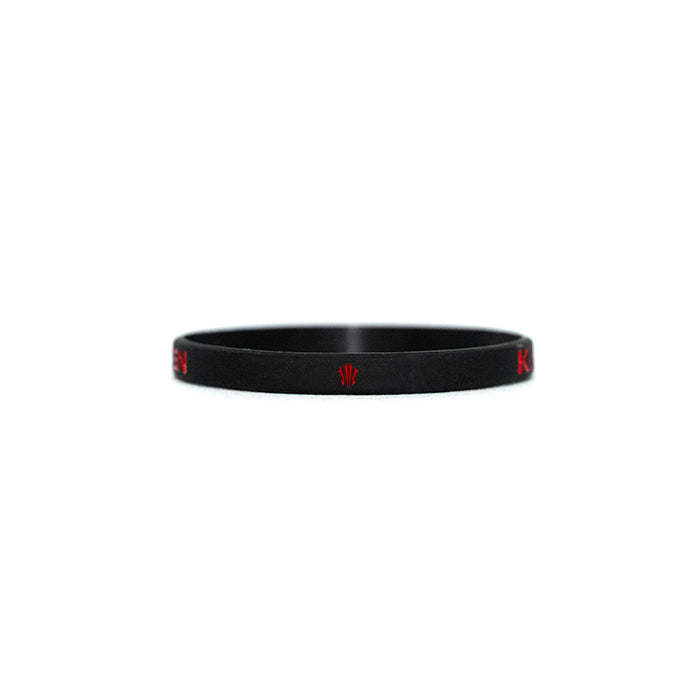 KAI "A11EVEN" Skinnies Wristband | Black & Red