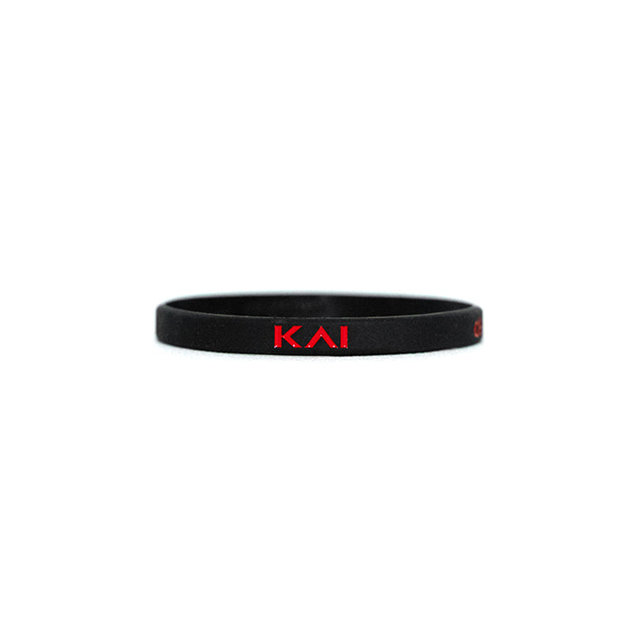 KAI "A11EVEN" Skinnies Wristband | Black & Red