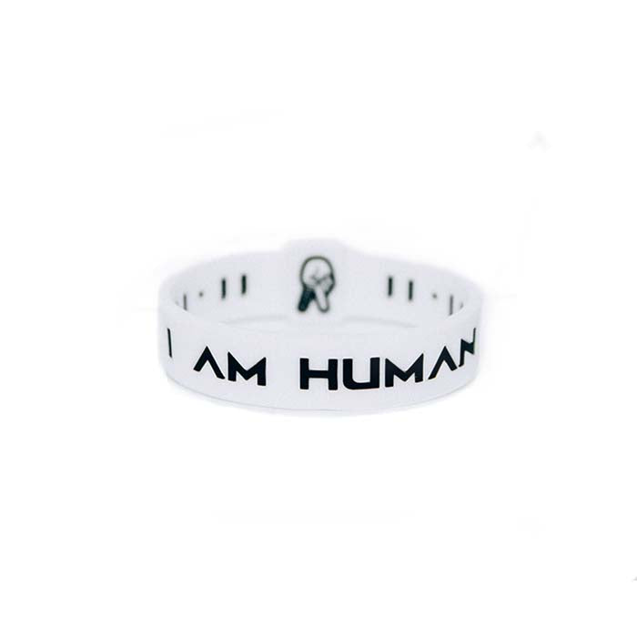 KAI &quot;I AM HUMAN&quot; Legacy Wristband | White