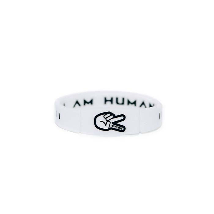 KAI &quot;I AM HUMAN&quot; Premium Wristband | White